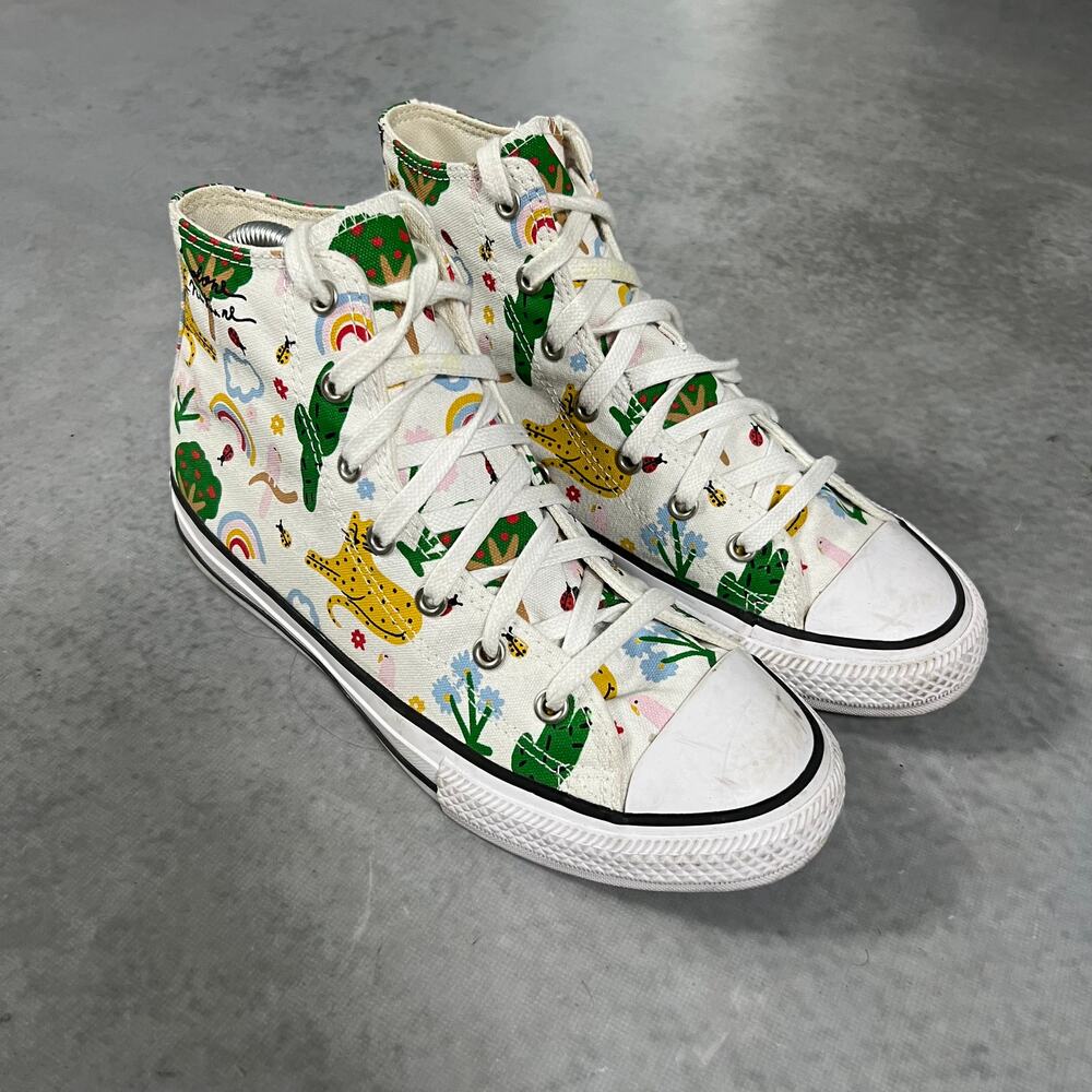 Converse Chuck Taylor All Star Nature Animal & Plant Shoes Youth Size 5 Junior